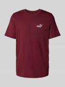 PUMA PERFORMANCE T-Shirt mit Label-Stitching in Bordeaux, Größe L