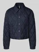 Marc Cain Steppjacke mit Knopfleiste und Eingrifftaschen in Marine, Gr...