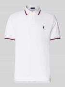 Polo Ralph Lauren Poloshirt mit Label-Stitching in Weiss, Größe L