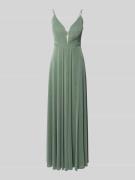 V.M. Abendkleid mit Cut Out im Rücken in Hellgruen, Größe 32