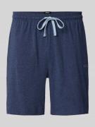 BOSS Regular Fit Sweatshorts aus Baumwoll-Elasthan-Mix in Dunkelblau, ...