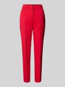 Marc Cain Feminine Fit Stoffhose mit Bügelfalten in Rot, Größe 36