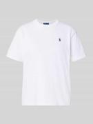 Polo Ralph Lauren T-Shirt mit Label-Stitching in Weiss, Größe M