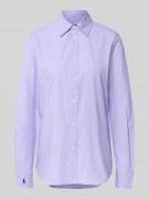Polo Ralph Lauren Regular Fit Hemdbluse mit Logo-Stitching in Lila, Gr...