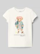 Polo Ralph Lauren Teens T-Shirt mit Label-Motiv-Print in Offwhite, Grö...
