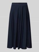 MM Ausgestellter Maxi-Rock aus reiner Viskose Modell 'PELOTA' in Marin...