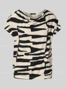 OPUS T-Shirt mit Wasserfall-Ausschnitt Modell 'Sapaya' in Black, Größe...