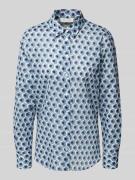 Christian Berg Woman Hemdbluse mit Knopfleiste in Aqua, Größe 38