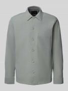 Christian Berg Men Regular Fit Hemdjacke mit Brusttasche in Metallic G...