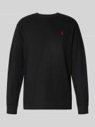 Polo Ralph Lauren Classic Fit Longsleeve mit Label-Stitching in Black,...