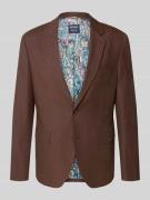 MCNEAL Slim Fit Sakko mit Viskose-Anteil und Reverskragen in Dunkelrot...