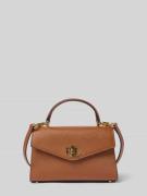 Lauren Ralph Lauren Satchel Bag mit Label-Detail in Cognac, Größe 1