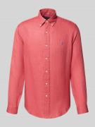 Polo Ralph Lauren Regular Fit Leinenhemd mit Button-Down-Kragen in Lil...