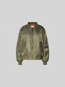 Anine Bing Bomberjacke mit Reißverschluss in Khaki, Größe L