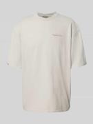 Pegador Oversized T-Shirt mit Rundhalsausschnitt in Hellgrau, Größe L
