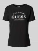 Guess Activewear T-Shirt mit Label-Detail Modell 'NINA' in Black, Größ...