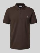 Lacoste Slim Fit Poloshirt aus reiner Baumwolle in Dunkelbraun, Größe ...
