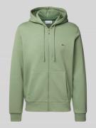 Lacoste Regular Fit Sweatjacke aus Baumwoll-Mix in Gruen, Größe M