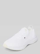 Tommy Hilfiger Low Top Sneaker in Strickoptik in Weiss, Größe 36