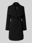 Lauren Ralph Lauren Mantel mit breitem Kragen und Bindegürtel in Black...