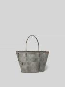 Tory Burch Tote Bag mit Label-Detail in Hellgrau, Größe 1