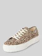 Superga Sneaker mit Schnürverschluss in Cognac, Größe 37