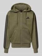 adidas Sportswear Sweatjacke mit Reißverschluss und Känguru-Tasche in ...
