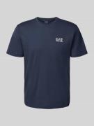 EA7 Emporio Armani T-Shirt mit Label-Print in Dunkelblau, Größe L