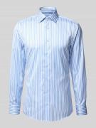 ETERNA Slim Fit Business-Hemd mit Knopfleiste in Bleu, Größe 39