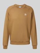 adidas Originals Sweatshirt mit Label-Stitching in Mittelbraun, Größe ...