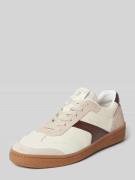 Marc O'Polo Low Top Sneaker aus Leder-Mix in Offwhite, Größe 36