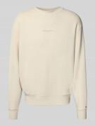 Tommy Jeans Comfort Fit Pullover aus reiner Baumwolle in Sand, Größe L