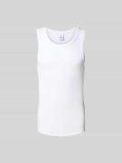 WON HUNDRED Tanktop in Feinripp-Optik in Weiss, Größe L
