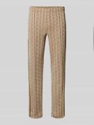 Lacoste Regular Fit Sweatpants mit Baumwoll-Anteil in Beige, Größe L