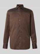 ETERNA Regular Fit Business-Hemd mit Kentkragen in Dunkelbraun, Größe ...