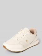 Tommy Hilfiger Low Top Sneaker aus echtem Leder in Offwhite, Größe 36
