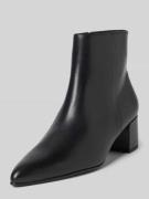 Högl Ankle Boots aus Leder mit Blockabsatz in Black, Größe 36
