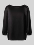Marc Cain Blusenshirt aus reiner Seide in Black, Größe 34