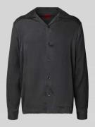 HUGO Relaxed Fit Freizeithemd mit Reverskragen Modell 'Espinone' in Bl...