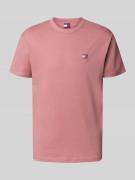 Tommy Jeans Regular Fit T-Shirt reiner Baumwolle in Koralle, Größe L