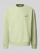 Carhartt Work In Progress Sweatshirt mit Rundhalsausschnitt und Label-...