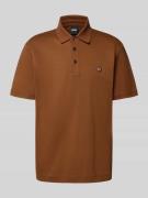 BOSS Regular Fit Poloshirt aus reiner Baumwolle in Cognac, Größe L