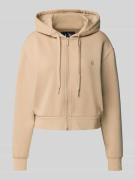 ARMANI EXCHANGE Sweatjacke mit Kapuze in Camel, Größe L