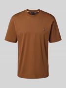 BOSS Regular Fit T-Shirt aus reiner Baumwolle Modell 'TAUT' in Cognac,...
