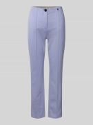 Marc Cain Slim Fit Stoffhose mit Ziernähten in Lavender, Größe 34