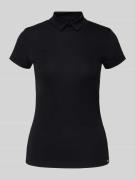 Marc Cain T-Shirt aus Baumwoll-Elasthan-Mix mit Rollkragen in Black, G...