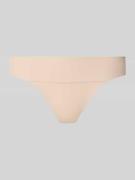 Triumph String mit breitem elastischem Bund in Beige, Größe 36