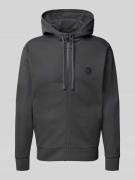 BOSS Green Regular Fit Sweatjacke aus Baumwoll-Mix in Dunkelgrau, Größ...