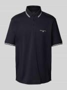 ARMANI EXCHANGE Poloshirt mit Label-Print in Marine, Größe L