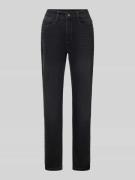 MAC Cropped Jeans mit Eingrifftaschen in Mittelbraun, Größe 34/29
